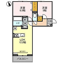 イルデペティ2 2LDKの間取図画像