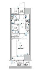 横浜市営地下鉄ブルーライン 蒔田駅 徒歩4分の賃貸マンション 9階1Kの間取り