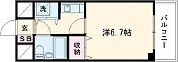 ブレス宝祥 1Kの間取図画像