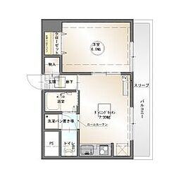 第三貞和ビル 1LDKの間取図画像