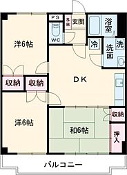 リベルテ・1 3DKの間取図画像