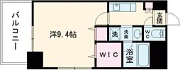 上通パレス草人木 1Kの間取図画像