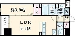 JR筑肥線 九大学研都市駅 徒歩5分の賃貸マンション 5階1LDKの間取り