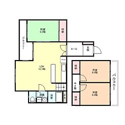 ＲＥＧＡＬＩＡ　I 1階3LDKの間取り