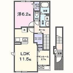スペランザヴェルデ 1LDKの間取図画像