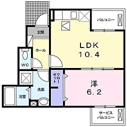 間取図画像 1LDK