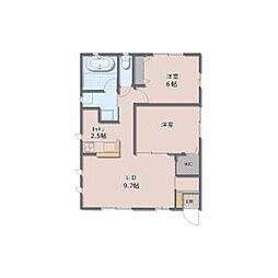 Avenir 南館 2LDKの間取図画像