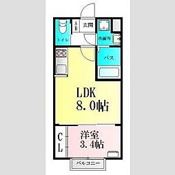 間取図画像 1LDK