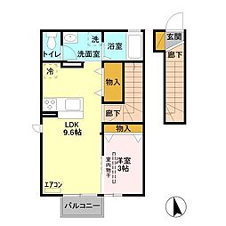 クリンゲル 1LDKの間取図画像