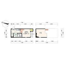 エトワール八本松 1Kの間取図画像