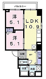 ザ・グラン キース 2LDKの間取図画像
