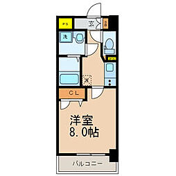 グランハイアット 1Kの間取図画像