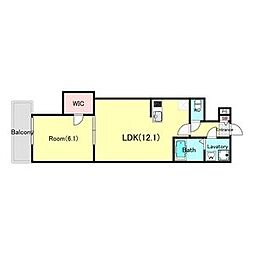 (仮称)ジーメゾン今伊勢レーヴ 1LDKの間取図画像