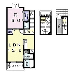 エスペランサ 1LDKの間取図画像