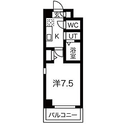 Lieben Villa(リーベンヴィラ)FR1か月&初回保証料無料&火災保 2階1Kの間取り