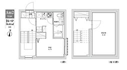 ＬＥＧＡＬＡＮＤ江古田（リーガランドプラスエコダ） 地下1階1SKの間取り
