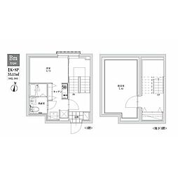 ＬＥＧＡＬＡＮＤ江古田（リーガランドプラスエコダ） 地下1階1SKの間取り