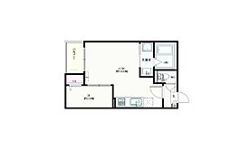 Jack hanasakikitaI 3階1LDKの間取り