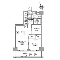コンフォリア東葛西 7階2SLDKの間取り