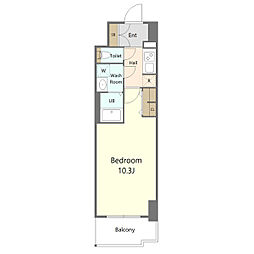S-RESIDENCE岐阜駅 1Kの間取図画像
