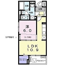 間取図画像 1LDK