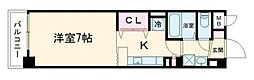 Cornicheポコアポコ明石鍛治屋町五番館 1Kの間取図画像