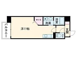 Estblue ワンルームの間取図画像