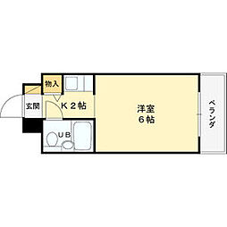 インペリアル関西エアポートC棟 1Kの間取図画像