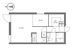 フラッフィー落合南長崎 4階1LDKの間取り