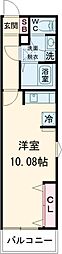 藤井寺市林4丁目アパート ワンルームの間取図画像