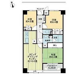 サーパス今泉 2階3LDKの間取り