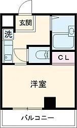 UTレジデンス六甲 3階1Kの間取り