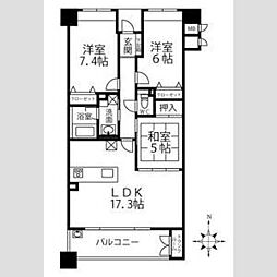 ピアッツァコート神宮前 3LDKの間取図画像