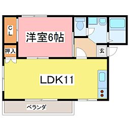間取図画像 1LDK