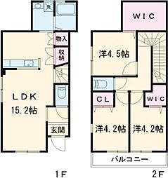 JR豊肥本線 肥後大津駅 徒歩32分の賃貸アパート 1階3LDKの間取り