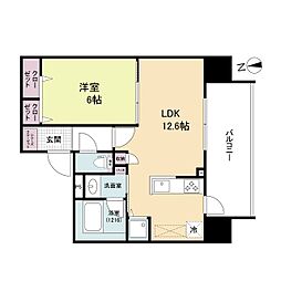 Osaka Metro谷町線 野江内代駅 徒歩5分の賃貸マンション 4階1LDKの間取り