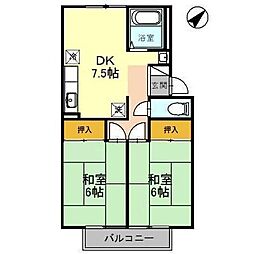 間取図画像 2DK