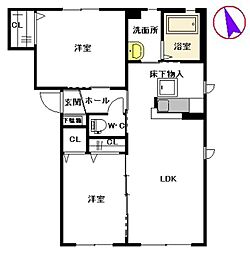 間取図画像 2LDK