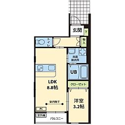 間取図画像 1LDK