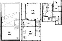 リノリノアパートメントplus 1階1DKの間取り