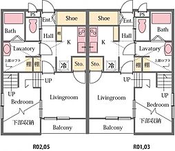 プレアデス 2SKの間取図画像