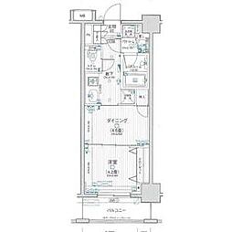 日神デュオステージ船橋 0704 7階1DKの間取り