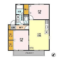 間取図画像 2LDK