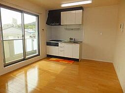 JR芸備線 矢賀駅 徒歩20分の賃貸アパート 3階2LDKのリビング/ダイニング