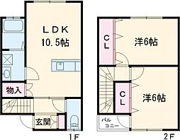 サンベリー 2LDKの間取図画像