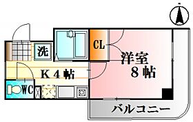 5階 / 1K / 24.44㎡
