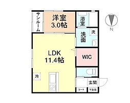 間取図画像 1LDK