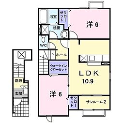 間取図画像 2LDK
