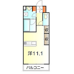 シティライフ日和 2階ワンルームの間取り