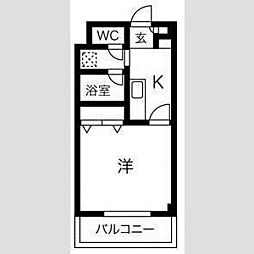 間取図画像 1K